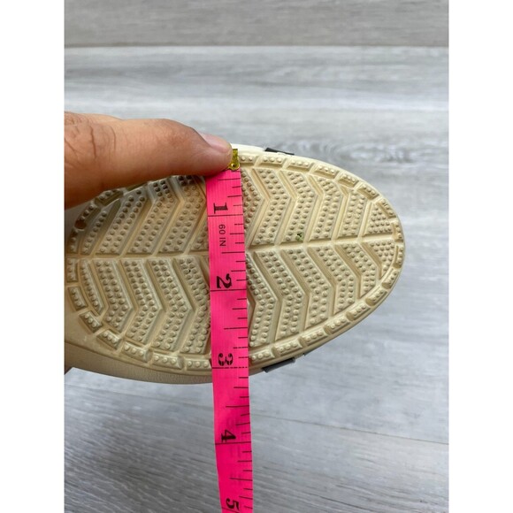 Crocs Women's Ballet Flats 8 Cap Toe Bow Slip On Comfort Cream Shoes - Picture 10 of 10